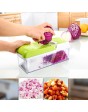  New Shine Vegetable Slicer Dicer Food Chopper Cuber Cutter, Cheese Grater Multi Blades for Onion Potato Tomato Fruit Extra Peeler 