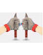 New Shine butcher protection 316L stainless steel wire metal cut resistant gloves series ( Slaughterhouse , Fisheries , woodwoing chainsaw, Electroic cutter)
