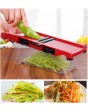 New Shine Vegetable Chopper Cutter ABS Kitchen Multifunctional Vegetable Cutter Red tools