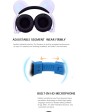 New Shine panda headphone ( bluetooth wireless version) with cable and plug