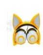 New Shine Fox shape  new design cute fox headphone with glowing lights with wire and battery