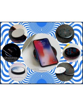 New Shine Fast Wireless Charger, Qi Certified Wireless Charging Pad 7.5W Compatible with iphone and 10w – Black,white 